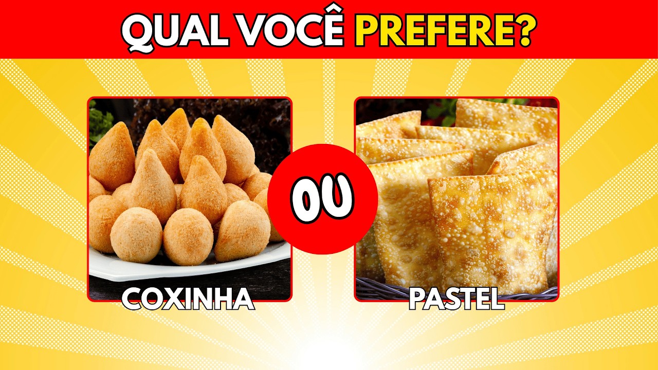 Qual você Prefere? 🤔 | Edição Comidas 🍫 | Faça sua Escolha | Quiz ao Quadrado