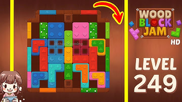 Wood Block Jam Level 249 Solution Walkthrough