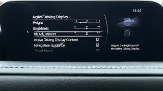 Mazda CX-30 – How to Manage HUD Settings Mazda Cx 30 How To Configure And Adjust The Hud