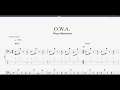 O.W.A. 【Mega Shinnosuke】 ベースtab譜