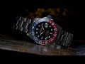 DAVOSA 161.571.09 TT GMT 雙時區潛水專用️錶-黑紅雙色/五銖鋼帶款 product youtube thumbnail