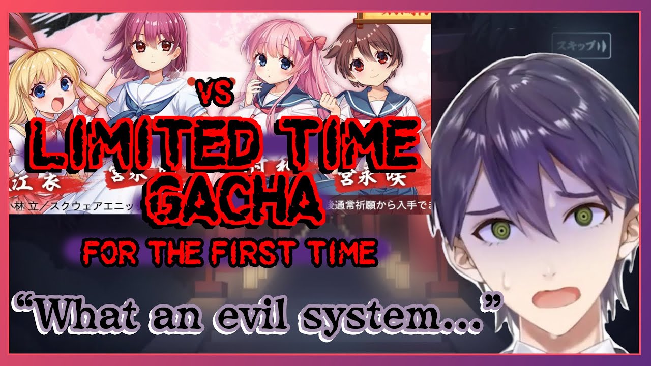 [Eng Subs] Kenmochi Touya experiences gacha hell for the 1st time in his life [Nijisanji]