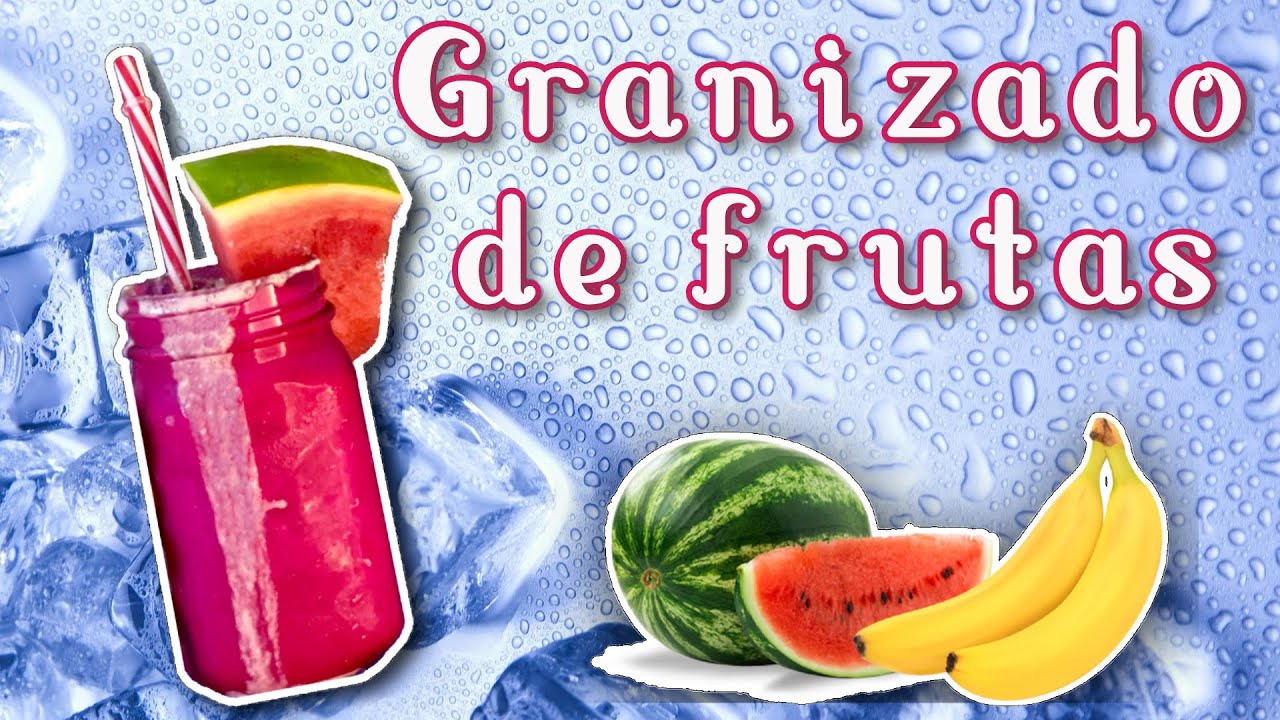 Como hacer Granizado natural de frutas 🍧 🍉  🍌 | Smoothie de Sandia y Plátano