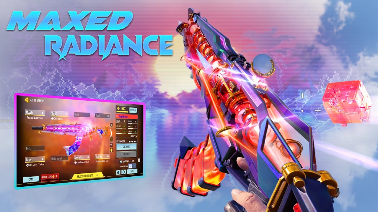 MAX LEVEL Mythic AK-47 - Radiance GAMEPLAY 😍| 26 KILLS WITH THE BEST AK47 GUNSMITH iN COD MOBILE BR