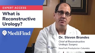 What is Reconstructive Urology? World-Renowned Expert Dr. Steven Brandes Explains His Field