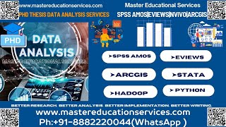 Master Educational Services:PhD Thesis Data Analysis Research Consultancy Services