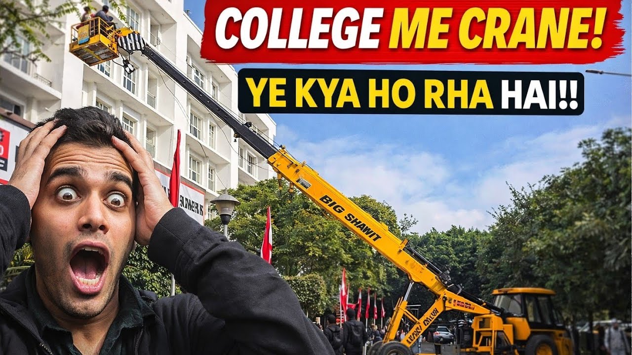 College mai crane! Ye kya ho rha hai!!!