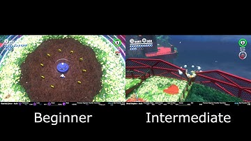 Wooded Kingdom Speedrun Route Comparison - Beginner vs. Intermediate (Failed Nut Clip Backup)