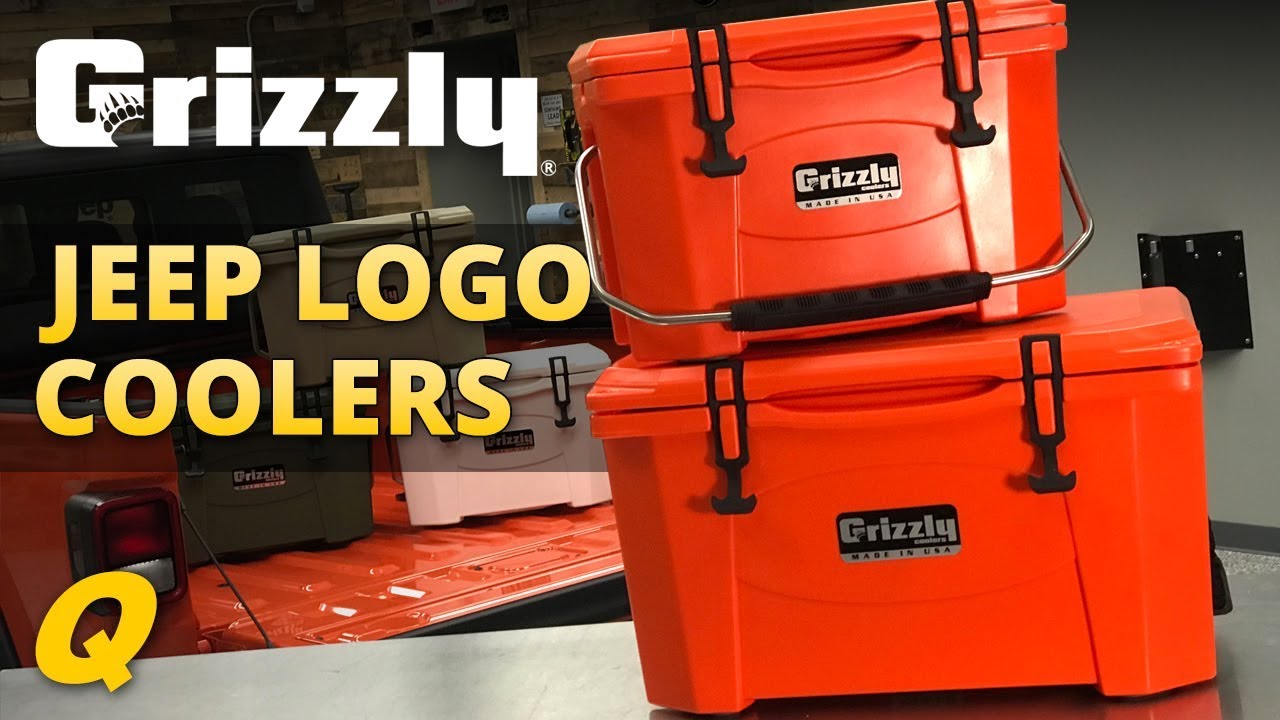 Grizzly Jeep Logo Coolers - YouTube