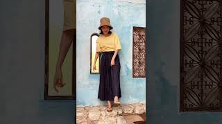 洗える/大人気定番/特許技術】LONG PLEATS DENIM SKIRT プリーツ