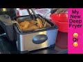 Deep Fryer/trying out my new deep fryer that I bought from Walmart. Made chicken wings with fryer