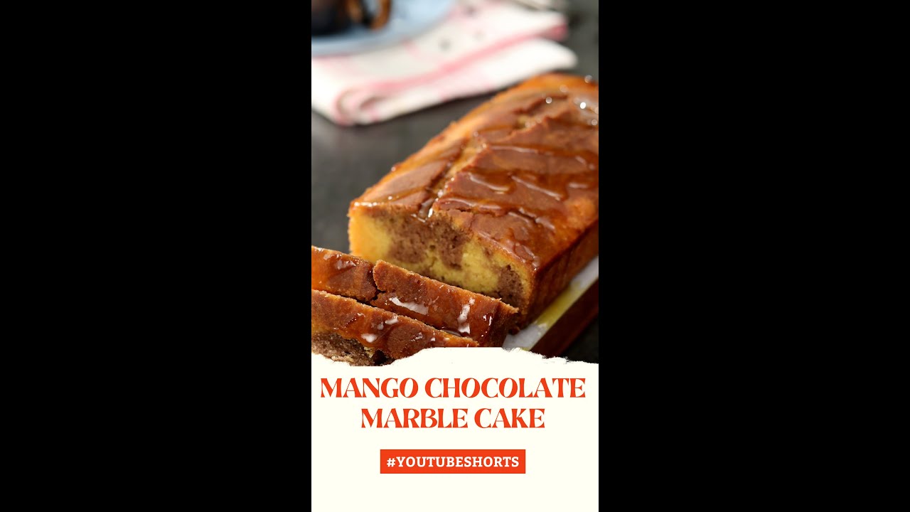 Mango Chocolate Marble Cake   #Shorts   Sanjeev Kapoor Khazana