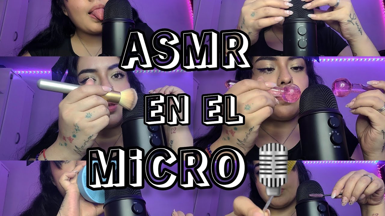 ASMR Muchas cositas en el micro hasta que te duermas 🎙😴Lam1end0 micro ...