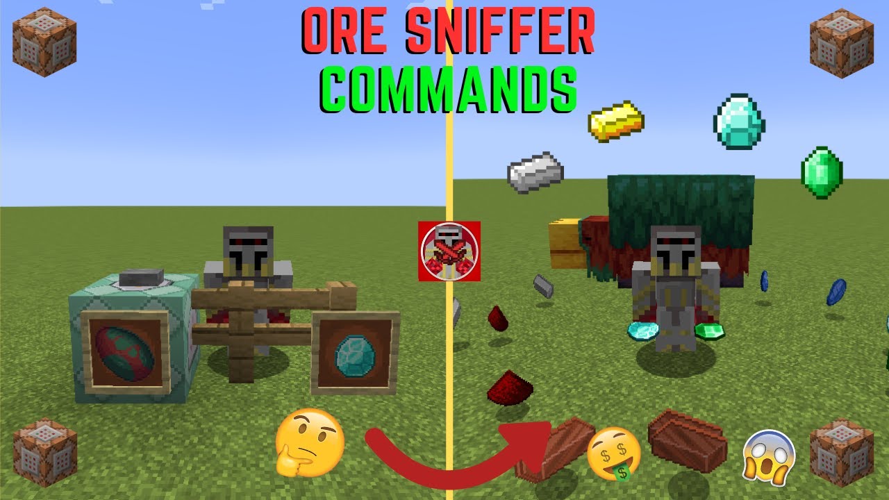 Command Block Tutorial 188 Ore Sniffer Commands in Minecraft (1.20+) YouTube