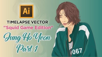 Squid Game Vector (Jung Ho Yeon) | Adobe Illustrator Speed Art | Part 1