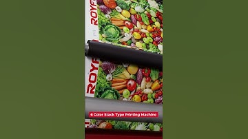 6 color stack type & tower type flexo printing machine #machine #flexoprintingmachine