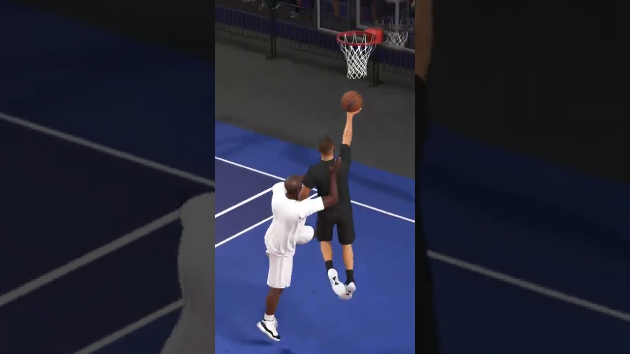 當你跟現實的nba球員打球的下場可能就是這個🤣🤣,去你的籃球夢之類的🤣🤣