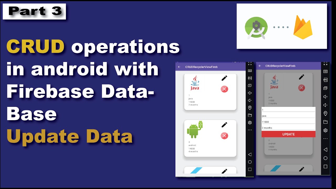 Download 3.Update data into firebase realtime database ||CRUD Operations