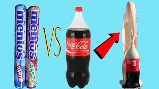 Experiment Coca Cola VS Mentos. Out of the Wheel