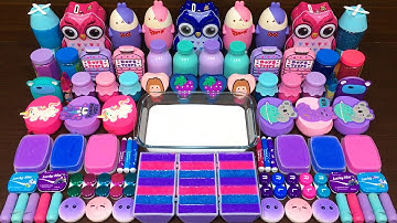 GALAXY SLIME !! Mixing Random Things into GLOSSY Slime!! Satisfying Slime Video