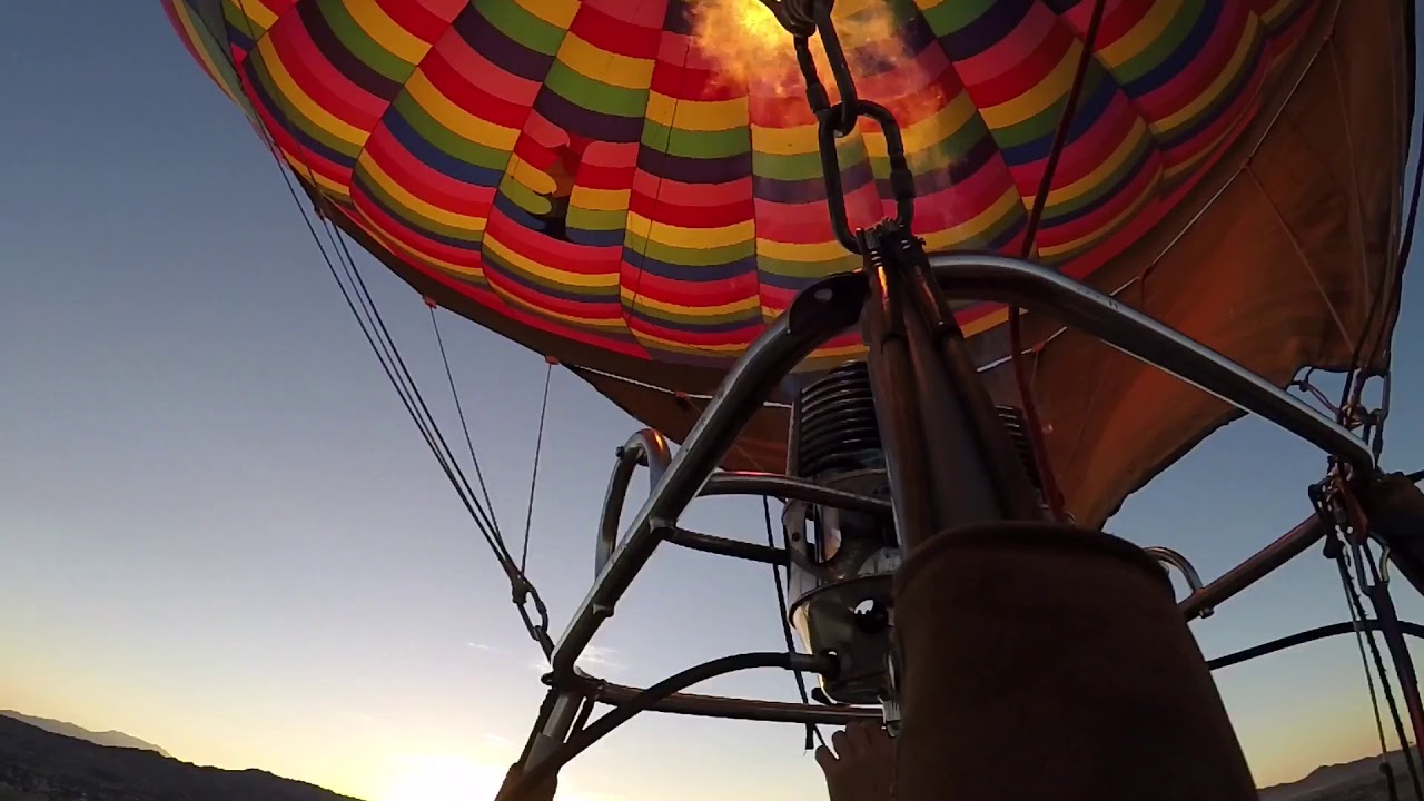 My first hot air balloon rope swing in Perris YouTube