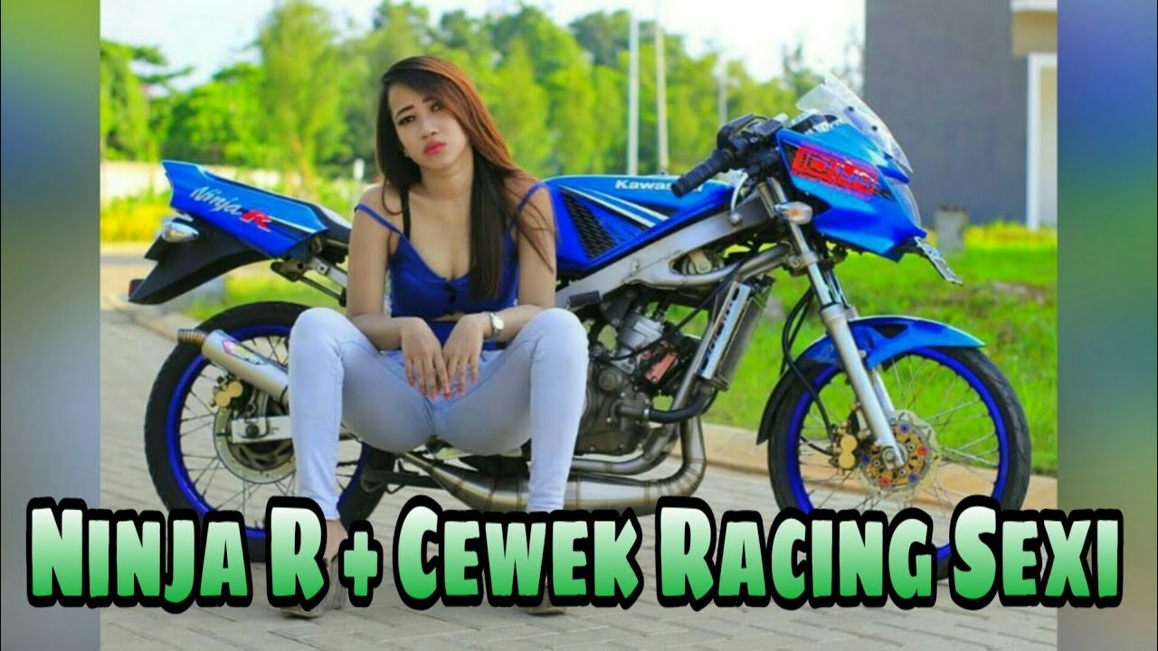 Dj Adek Berkrudung Ungu Versi Cewek Racing Modifikasi Ninja R Jari