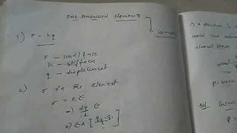 Finite element one dimension part 1