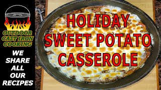Holiday Sweet Potato Casserole
Holiday Sweet Potato Casserole
(For a 12 Camp Oven)
Ingredients:
6 medium size yams, peeled sliced & quartered
1 tbsp. pure vanilla extract
1/4 cup heavy whipping cream
1 1/4 cups dark brown sugar, packed (divided, reserve 1/4 cup for topping)
3/4 cup granulated sugar
1/2 tsp. ground ginger
1 tsp. cinnamon
1 tsp. nutmeg
1/2 stick of butter, sliced into 7 pats
4 oz. chopped pecans
small marshmellows (optional)
Directions:
1. Place sweet potato chunks into a 12 Camp Oven, add water to cover potatos, cover and bring to a boil. Remove lid, reduce heat to maintain a low boil for 15 minutes. Drain potatoes. Mash potatoes in the camp oven while they are still hot.
2. Add Vanilla, Whipping Cream, 1 cup of the Dark Brown Sugar, Granulated Sugar, Ginger, Cinnamon and Nutmeg. Fold to combine and stir to blend until mixture is smooth and even. Using a spatula, smooth out the top of the mixture. Place Butter Pats on top mixture. Combine Pecans and remaining Brown Sugar and sprinkle over mixture. Add Marshmellows, if used. Cover casserole with oven lid.
3. Place 10 briquettes under oven and place 18 briquettes in a tight outer ring on the lid and form a loose inner ring on the lid using 8 briquettes. Bake for 25 minutes. If using Marshmellows, bake until golden brown.
4. Enjoy!!!
Webisode Index:
0:00 Intro
0:48 Opening
1:16 Peel the Yams
1:26 Slice & Quarter
2:05 Boil the Yams
3:06 Drain the Yam
3:41 Mash the Yams
4:18 Add Ingredients
7:22 Marshmellow Press
8:56 Placing the Butter Pats
9:19 Sprinkle the Topping
10:20 Baking the Casserole
11:00 More Marshmellows
11:47 Taste Test
12:30 Closing
13:02 Outro
13:49 BFAM Challenge
14:26 Holiday Turkey Link
Our Resource Links:
Cast Iron Cookware
Lodge Mfg.
https://www.lodgecastiron.com
Camp Chef
https://www.campchef.com
Cast Iron Roasted Coffee
WYO Buckin Beans
https://wyobuckinbeans.com/
Cutlery
Furnace Creek Forge
https://furnacecreekforge.com
Hunting Guide Services
Wyoming Wildlife Outfitters
https://wyomingwildlifeoutfitters.com
Game Meat Processing
Big Horn Meat Cutting
https://bighornmeatcutting.com
King Arthur Flour
Pizza Dough Flour
https://shop.kingarthurbaking.com/items/high-gluten-flour-3-lb
Music
Epidemic Sound
https://www.epidemicsound.com/referral/i3zn3v/
Big Daddy Carl Burk Racing
Weve teamed up with our life long friend, emblazened with Outdoor Cast Iron Cooking color schemes on his fleet of race cars & trucks.
Catch the action at the following Links (Check daily schedule for broadcast location)
https://www.youtube.com/c/lsrtv (Northwest Racing on LSRTV)
https://www.youtube.com/channel/UCY6eNSLUTylj0JdTjakw-og (WSRL on ESBN)
Monday - Northwest Cup on LSRTV
Tuesday - Western States Racing Trucks on ESBN
Wednesday - Northwest Trucks on LSRTV
Friday - Northwest Arca on LSRTV
Sunday - Medieval Racing on ESBN Holiday Sweet Potato Casserole