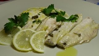 Filetti di cefalo al limone......come sfilettare un pesce.