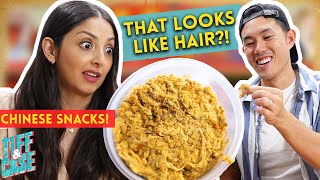 Mexican Wife Tries Chinese Snacks!