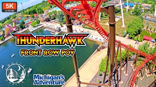 Thunderhawk Front Seat On Ride Pov 5K 60Fps Uhd Geauga Lakes Old Vekoma Slc Michigans Adventure