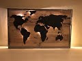 DIY Reclaimed Pallet Wood LED Map - Part 2 DIY Reclaimed Pallet Wood LED Map - Part 2