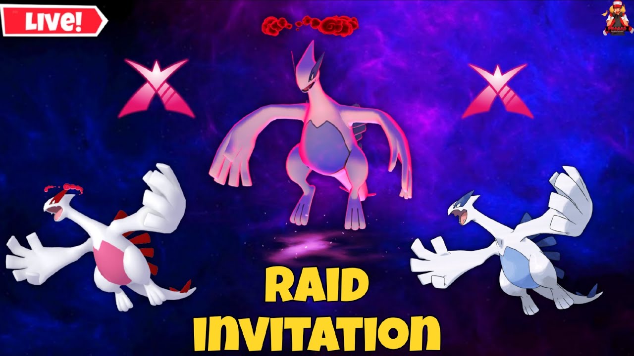 🔴Live Dynamax Lugia RAID INVITATION in 