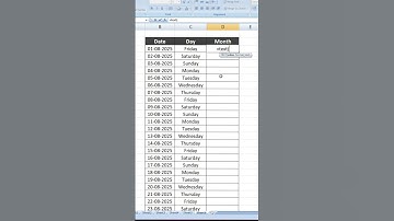 Extract Day and Month from Date using Text Function in Ms Excel | #exceltips