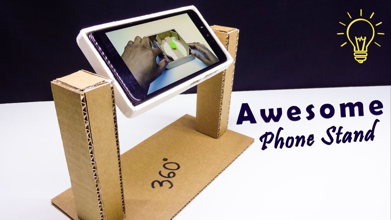 How to make case a tablet stand out of cardboard 