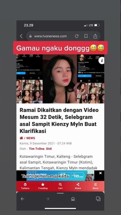 ramai video wik wik 32 detik kienzy meylin di tiktok #kienzy #shorts