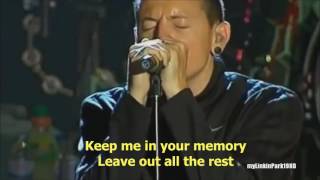 Video thumbnail of "Linkin Park - Leave Out All The Rest Live [Lyrics]"