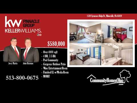 1530 Sycamore Ridge Dr, Maineville, OH home video tour