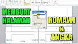 Cara Mudah Membuat Halaman Berbeda ROMAWI & ANGKA di Ms Word