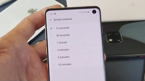 Galaxy S10 / S10+ / S10E: How to Change Screen Timeout (Increase or Decrease Time)
