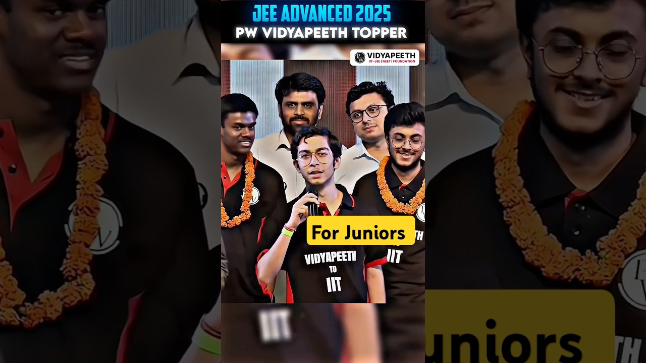 Junior ko IMPORTANT Tip! 🤯 JEE Advanced 2025 Topper! #shorts