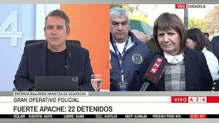 🚨 MEGAOPERATIVO EN FUERTE APACHE: HABLA PATRICIA BULLRICH