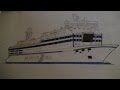 Drawing M/S Princess Maria