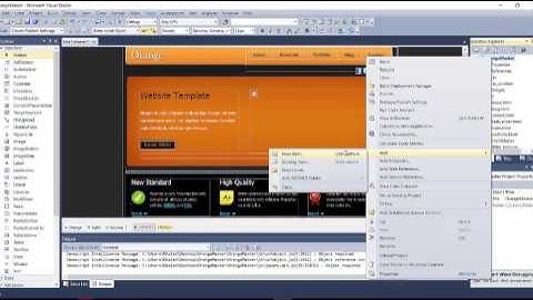 3-Enter Design To Develop it & Master Page - ASP.Net