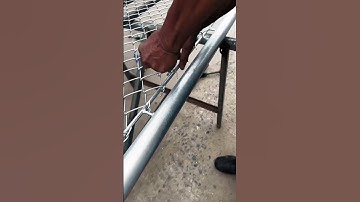 Hot dip galvanized chain link fence making process