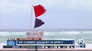 Danger of rip currents keep most people out of the ocean today