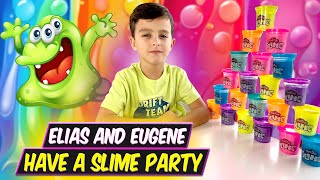 Ultimate Slime Party With Elias &amp; Eugene! Exciting Colors &amp; Fun Moments