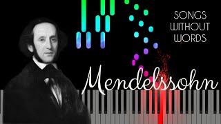 Mendelssohn | Songs Without Words Op. 30 No. 1 E-flat major | Visual Classical Piano
