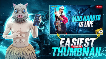 🔥 How To Make Free Fire Live Stream Thumbnail in Android | Easy Tutorial 2025 😱💯