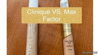 Clinique concealer VS. Max Factor concealer